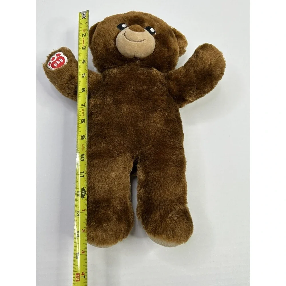 Build a Bear BAB Brown Plush Teddy Bear Stuffed Animal  w/ Embroidered Eyes 15